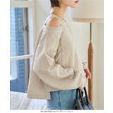 レイヤード風ケーブルデザインオフショルトップス［C7754］ レイヤード風 ケー… | KOBE LETTUCE | 詳細画像4 