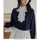 レース襟ポロトップス［C7761］ レース襟 ポロトップス | KOBE LETTUCE | 詳細画像3 