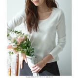 深開きスクエア Uネック 長袖Tシャツ［C7770］ | KOBE LETTUCE | 詳細画像9 