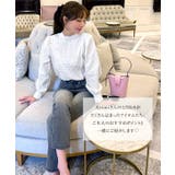 [ 岡部あゆみさんコラボ ]選べる2タイプフリルデザインブラウス［C7772］ | KOBE LETTUCE | 詳細画像2 