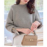 袖スリットボタンデザインニット［C7775］ ニット セーター | KOBE LETTUCE | 詳細画像7 