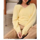 Vネックシャギーニット［C7776］ Vネック シャギーニット | KOBE LETTUCE | 詳細画像3 