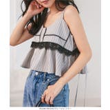 レース切替ストライプキャミビスチェ［C7778］ キャミビスチェ レース切替 | KOBE LETTUCE | 詳細画像6 