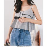 レース切替ストライプキャミビスチェ［C7778］ キャミビスチェ レース切替 | KOBE LETTUCE | 詳細画像7 