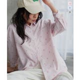 刺しゅうストライプシャツ［C7784］ 刺しゅう ストライプシャツ | KOBE LETTUCE | 詳細画像1 