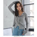 シアーテレコ長袖カーディガン［C7789］ シアー カーディガン | KOBE LETTUCE | 詳細画像7 