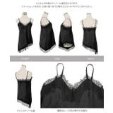 サテンレースキャミトップス［C7792］ レースキャミ サテン | KOBE LETTUCE | 詳細画像14 