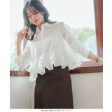 フリルデザイン長袖ブラウス［C7793］ | KOBE LETTUCE | 詳細画像5 