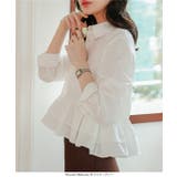 フリルデザイン長袖ブラウス［C7793］ | KOBE LETTUCE | 詳細画像6 