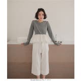 ペプラム切替バルーンコットンロンT［C7801］ ペプラムトップス ロンt | KOBE LETTUCE | 詳細画像3 