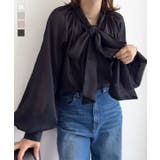 ボウタイリボンシアーブラウス［C7802］ ボウタイ ブラウス | KOBE LETTUCE | 詳細画像1 