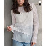 シアーレースレイヤードトップス［C7807］ | KOBE LETTUCE | 詳細画像1 