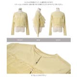 チュールドッキングリブカットソーカーディガン［C7808］ チュールドッキング … | KOBE LETTUCE | 詳細画像10 