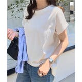 ボートネック半袖コットンTシャツ［C7819］ | KOBE LETTUCE | 詳細画像1 