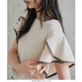 チューリップスリーブ テレコ半袖トップス［C7835］ チューリップスリーブ | KOBE LETTUCE | 詳細画像6 
