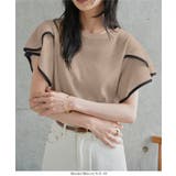 チューリップスリーブ テレコ半袖トップス［C7835］ チューリップスリーブ | KOBE LETTUCE | 詳細画像8 