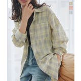 シアーチェック柄ビッグシャツ［C7846］ シアーシャツ チェック | KOBE LETTUCE | 詳細画像1 