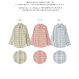 シアーチェック柄ビッグシャツ［C7846］ シアーシャツ チェック | KOBE LETTUCE | 詳細画像9 