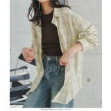 シアーチェック柄ビッグシャツ［C7846］ シアーシャツ チェック | KOBE LETTUCE | 詳細画像3 