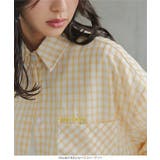 刺繍ロゴチェック柄ビッグシャツ［C7847］ チェック柄 ビッグシャツ | KOBE LETTUCE | 詳細画像4 