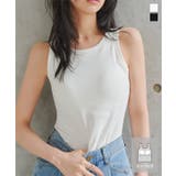 カップ付きリブアメスリタンクトップ［C7865］ カップ付き アメスリ | KOBE LETTUCE | 詳細画像1 