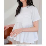 ペプラムTシャツ［C7908］ ペプラム 半袖 | KOBE LETTUCE | 詳細画像3 