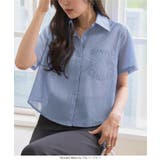 デニム風シアーボックスシャツ［C7931］ デニム風 シアーシャツ | KOBE LETTUCE | 詳細画像6 