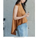 ケープ風サテンブラウス［C7946］ケープ風サテンブラウス レディース 春 | KOBE LETTUCE | 詳細画像6 