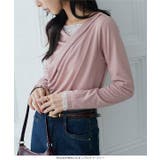 レースドッキングドレープロンT［C7948］ ドレープ tシャツ | KOBE LETTUCE | 詳細画像9 