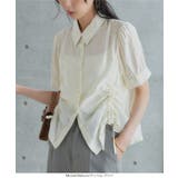 ドロストシアーショートスリーブブラウス［C7954］ ドロストシアーショートスリ… | KOBE LETTUCE | 詳細画像4 