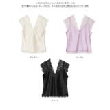レースドッキングサテントップス［C7981］ レースドッキング サテントップス | KOBE LETTUCE | 詳細画像10 