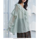 シアーフリルチュニックブラウス［C7990］ シアーフリルチュニックブラウス レ… | KOBE LETTUCE | 詳細画像8 