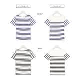 選べる3タイプ♪無地/ボーダー半袖シンプルカットソー［C210E］ | KOBE LETTUCE | 詳細画像24 