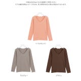 前身頃二重長袖リブカットソートップス レディース 長袖 | KOBE LETTUCE | 詳細画像15