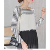 前身頃二重長袖リブカットソートップス [C365F] レディース | KOBE LETTUCE | 詳細画像23 