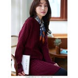 ミディorロング丈総ケーブルニットワンピ［E1536］ | KOBE LETTUCE | 詳細画像20 