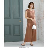 ノースリーブトップス×ワイドパンツセットアップ レディース バックシャン | KOBE LETTUCE | 詳細画像6