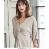 カシュクールサテンワンピース [E2545]レディース ロング | KOBE LETTUCE | 詳細画像6 