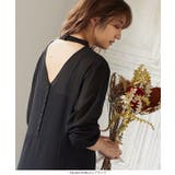 2点セットインナーキャミソール&バックボタンシフォンドレスロングワンピース | KOBE LETTUCE | 詳細画像6