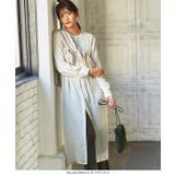 サテンロングシャツワンピース レディース ロング | KOBE LETTUCE | 詳細画像6