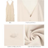 くるみボタンVネックフロントスリットジャンパースカート レディース ロング | KOBE LETTUCE | 詳細画像14