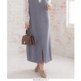 くるみボタンVネックフロントスリットジャンパースカート レディース ロング | KOBE LETTUCE | 詳細画像9