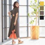バックオープンマキシワンピース レディース 半袖 | KOBE LETTUCE | 詳細画像1