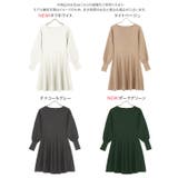 [ 岡部あゆみさんコラボ ]選べるタイプ フレアニットワンピース［E2920］ | KOBE LETTUCE | 詳細画像39 