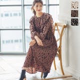 フラワープリントフリルワンピース レディース ワンピ | KOBE LETTUCE | 詳細画像1