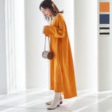 ライン り襟付きニットマキシワンピース レディース | KOBE LETTUCE | 詳細画像1