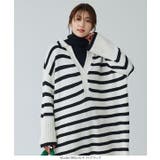 ライン り襟付きニットマキシワンピース レディース | KOBE LETTUCE | 詳細画像10