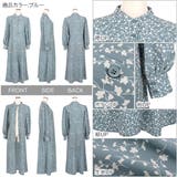 2wayボタン開きプリントワンピース シャツワンピ シャツワンピース | KOBE LETTUCE | 詳細画像3