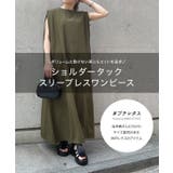ショルダータックスリーブレスワンピース レタスオリジナルサイズ レディース | KOBE LETTUCE | 詳細画像5