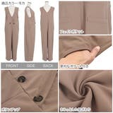 ダブルボタンカシュクールオールインワン [E3091] レディース | KOBE LETTUCE | 詳細画像3 